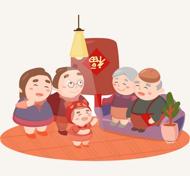 Hình vẽ về đề tài gia đình hạnh phúc
