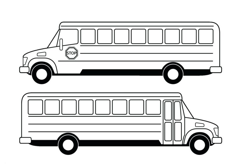 Tải tranh tô màu xe bus cho bé (3)