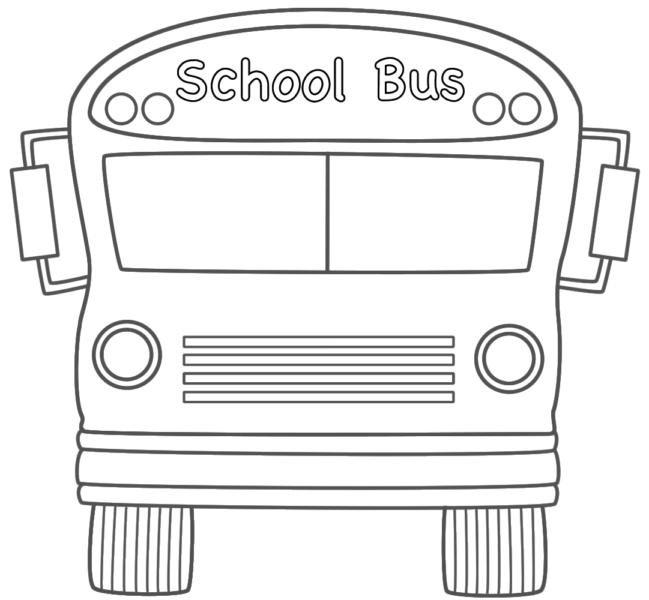 Tải tranh tô màu xe buýt cho các bé (5)