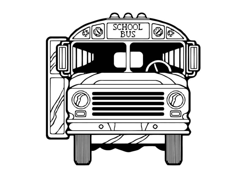 Tranh tô màu xe buýt cho bé tập tô (20)