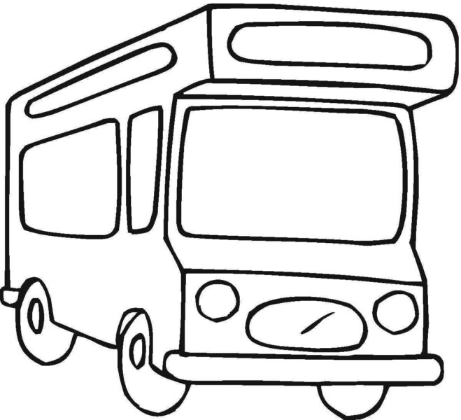 Tranh tô màu xe buýt cho bé tập tô (25)