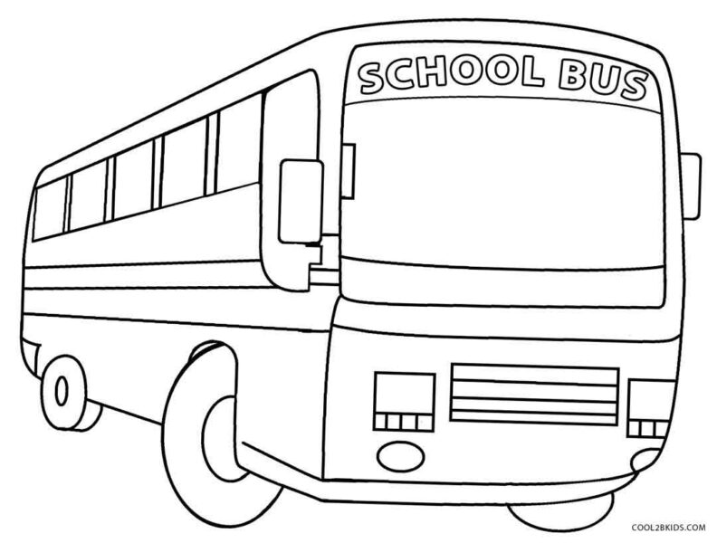 Tranh tô màu xe buýt cho bé tập tô (8)