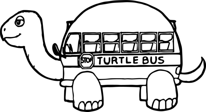 Tranh tô màu xe buýt cho bé tập tô (9)