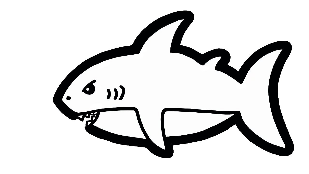 48+ Tranh Tô Màu Cá Mập Đẹp Nhất Cho Bé Tập Tô