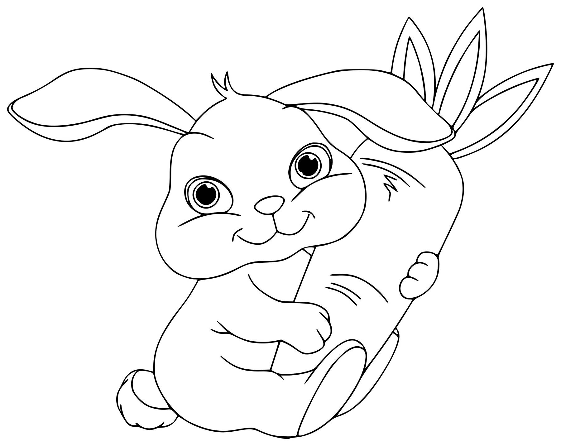 Bộ sưu tập 50 bức tranh tô màu con thỏ dễ thương dành cho bé  Dễ thương  Thỏ Bộ sưu tập