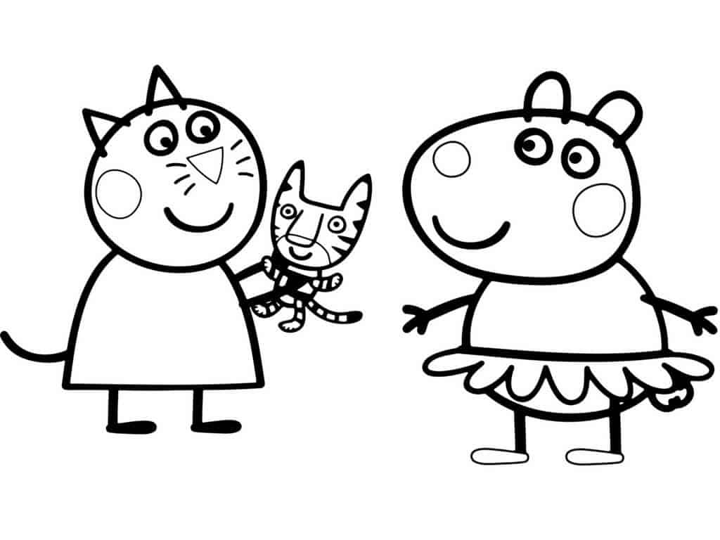 Heo Peppa Pig cho bé vẽ và tô màu George bị mẹ đuổi  Peppa Pig Drawing  and Coloring for Kid  YouTube
