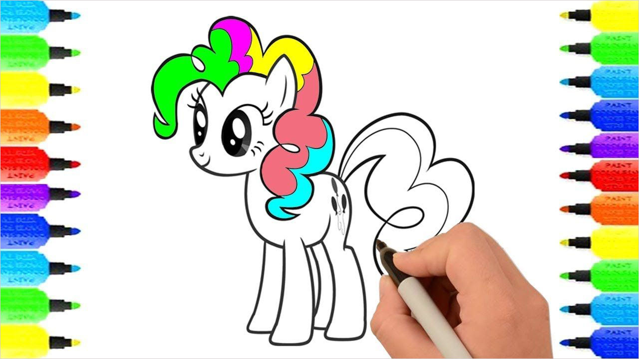 Tải miễn phí 101 tranh tô màu Ngựa Pony cho bé