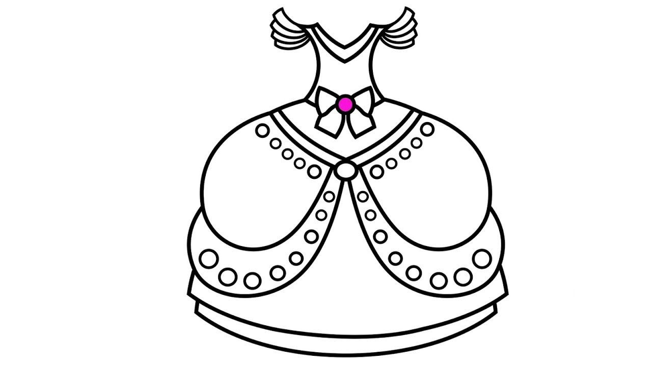 Top 54 về tranh tô màu váy công chúa  trieuson5