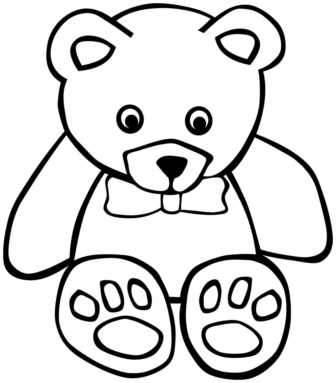 Bộ 30 tranh tô màu con Gấu dễ thương đáng yêu nhất cho bé