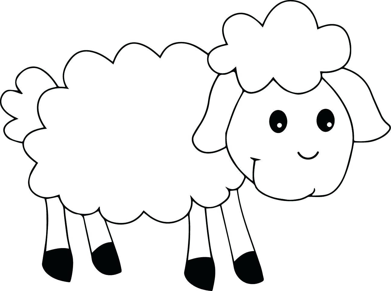 50+ Tranh Tô Màu Con Cừu Dễ Thương Cho Bé Tập Tô