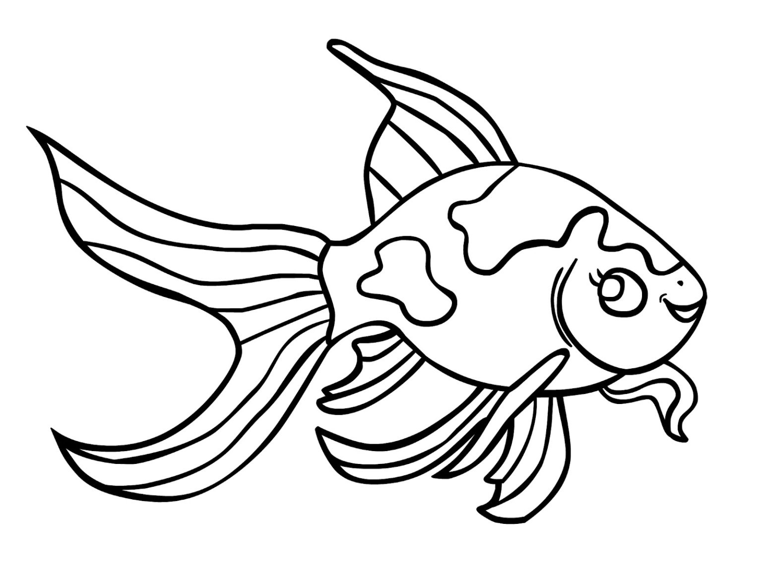 Hình vẽ cá vàng: \