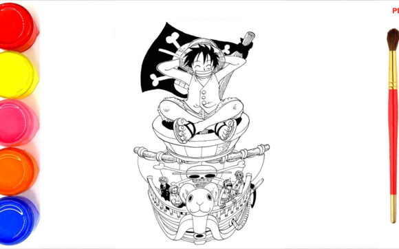 Tranh tô màu One Piece đẹp nhất