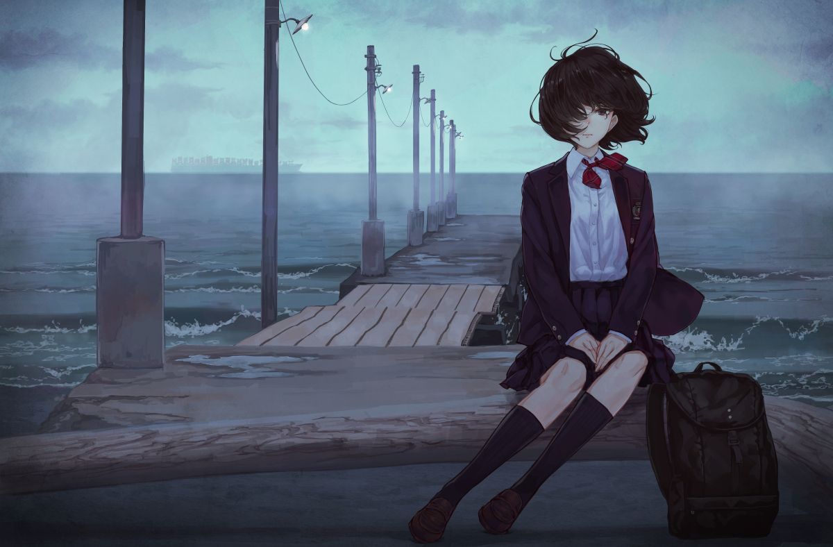 Hình ảnh anime cô đơn, buồn đầy tâm trạng đẹp nhất