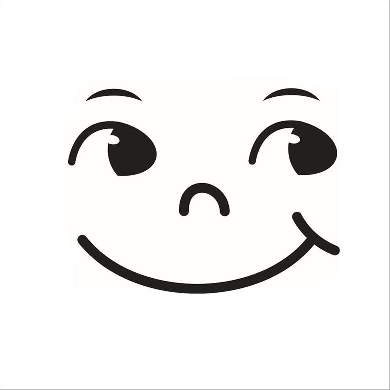 999 icon hình mặt cười trắng đen vô cùng độc đáo