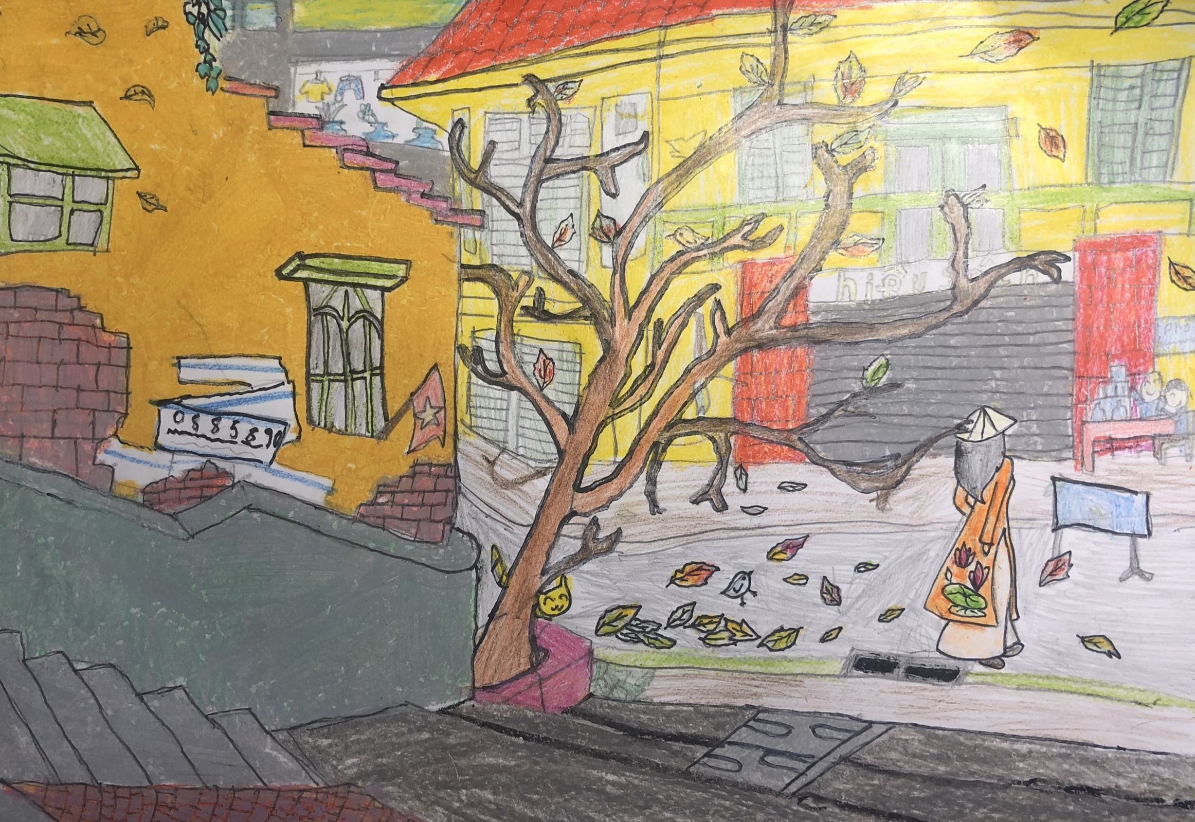 Gợi ý 25 mẫu vẽ tranh tường phố cổ đẹp cho quán cafe nhà hàng khách sạn