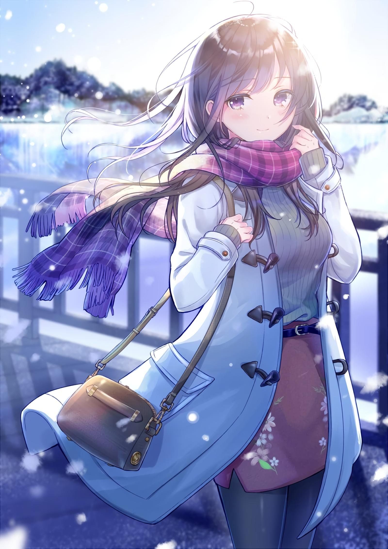 Hình ảnh anime mùa đông đẹp dễ thương nhất