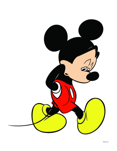 Cartoon-Bild von Mickey Mouse traurig
