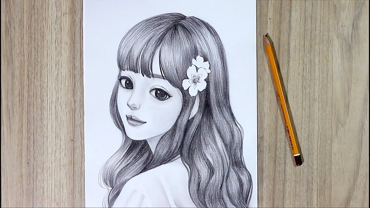 Hướng dẫn vẽ cô gái đơn giản bằng bút chì  THÔNG BÁO TUYỂN SINH KHÓA HỌC  LỚP KÍ HOẠ CHÌ BÚT SẮT THÁNG 8 2019  Ưu đãi GIẢM GIÁ học