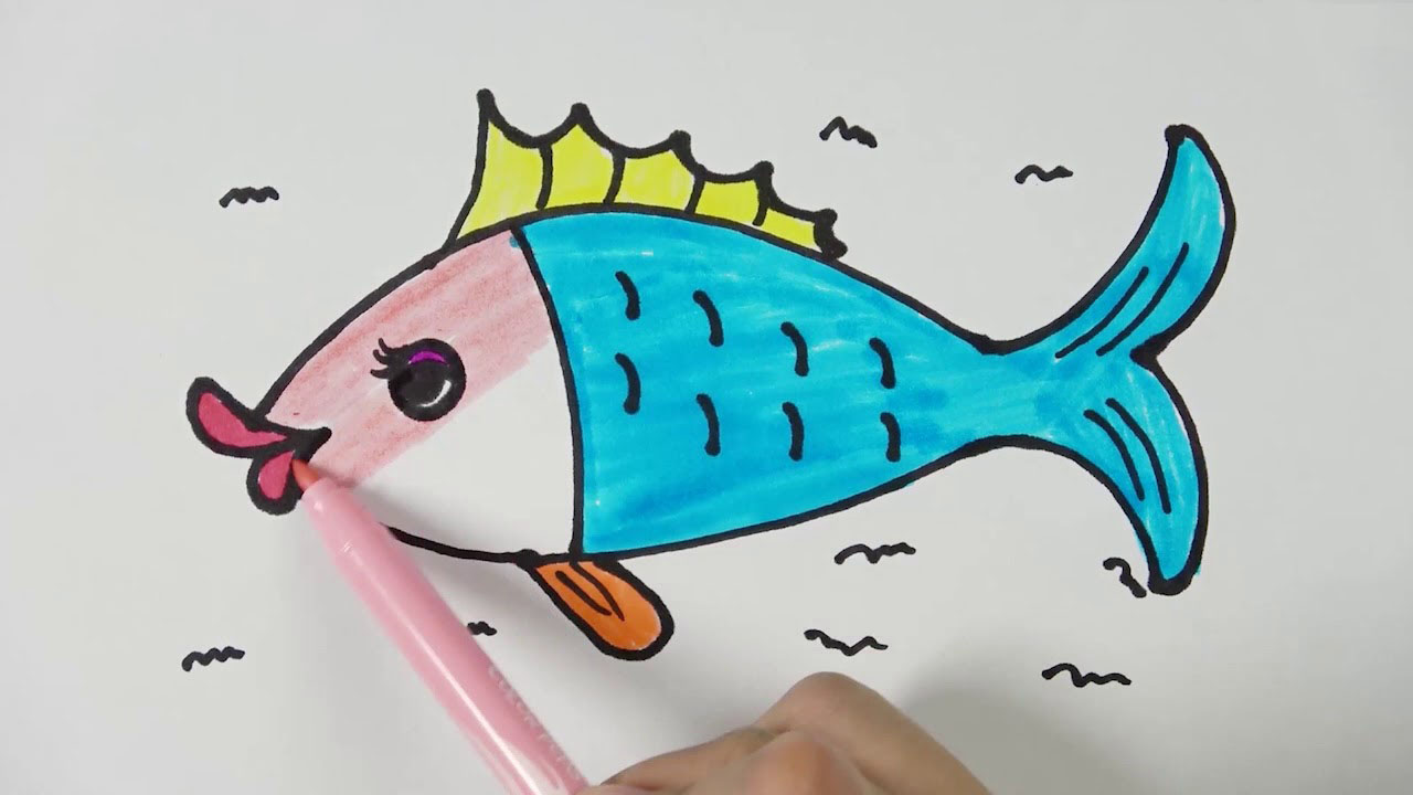 Hình vẽ cá chép đẹp nhất