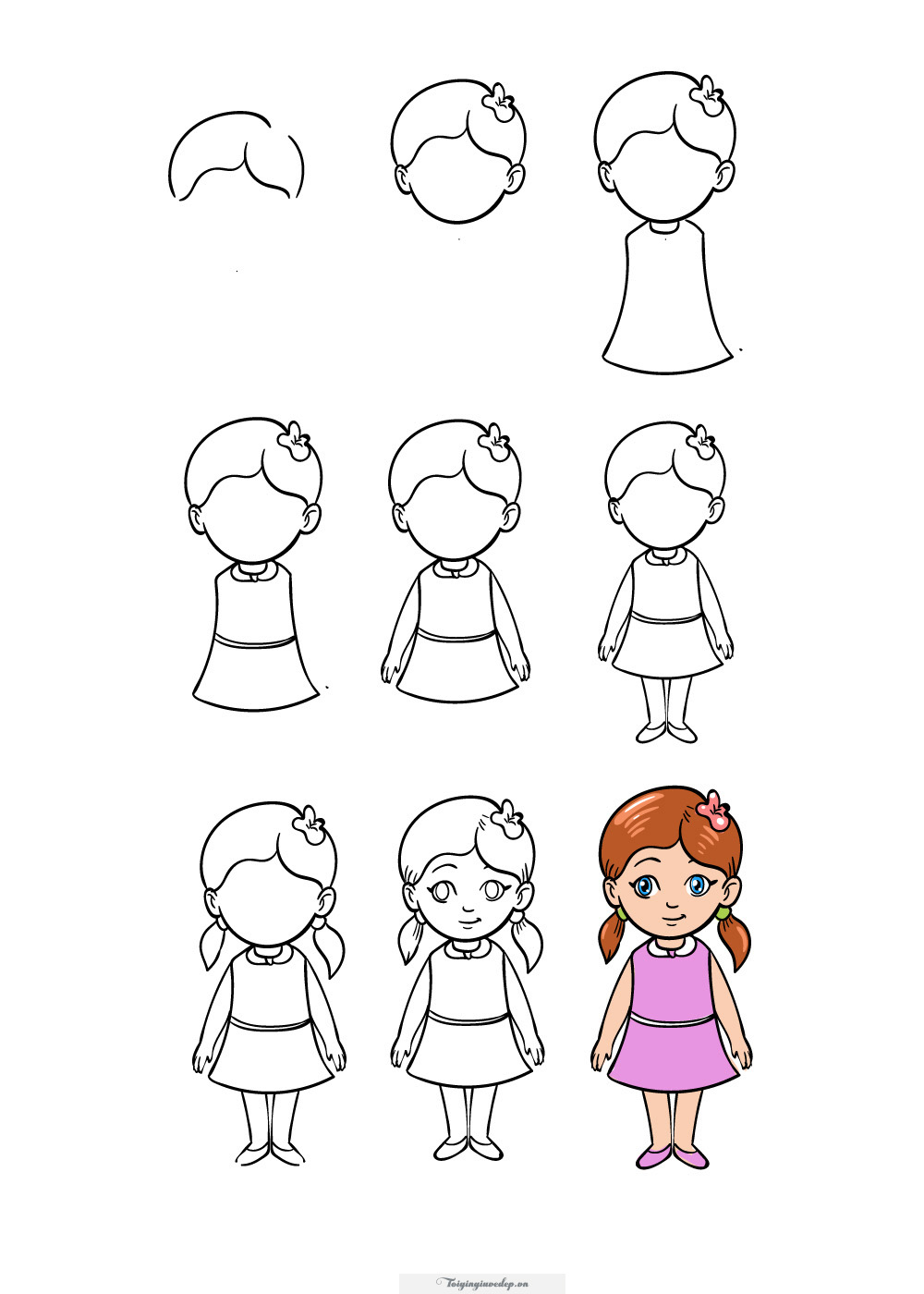Học cách vẽ con người đơn giản cho bé trong vài bước dễ dàng