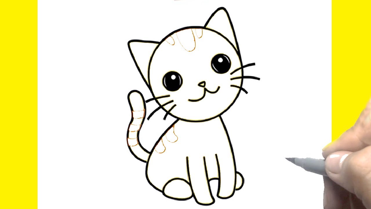 Xem rộng lớn 48 hình họa về hình vẽ mèo đáng yêu giản dị và đơn giản - NEC