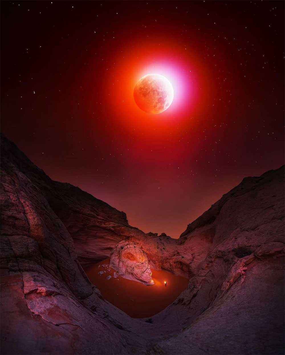 Hình ảnh trăng máu đẹp, độc đáo và huyền bí nhất