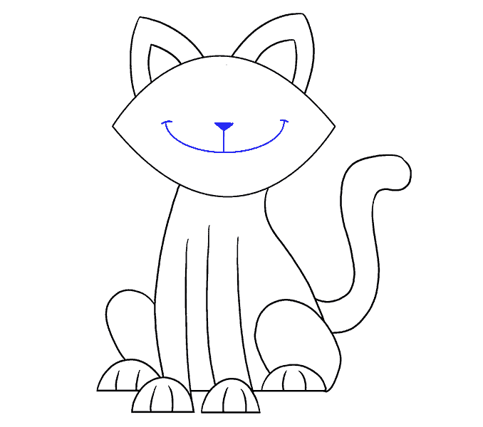 vẽ mắt và râu mèo