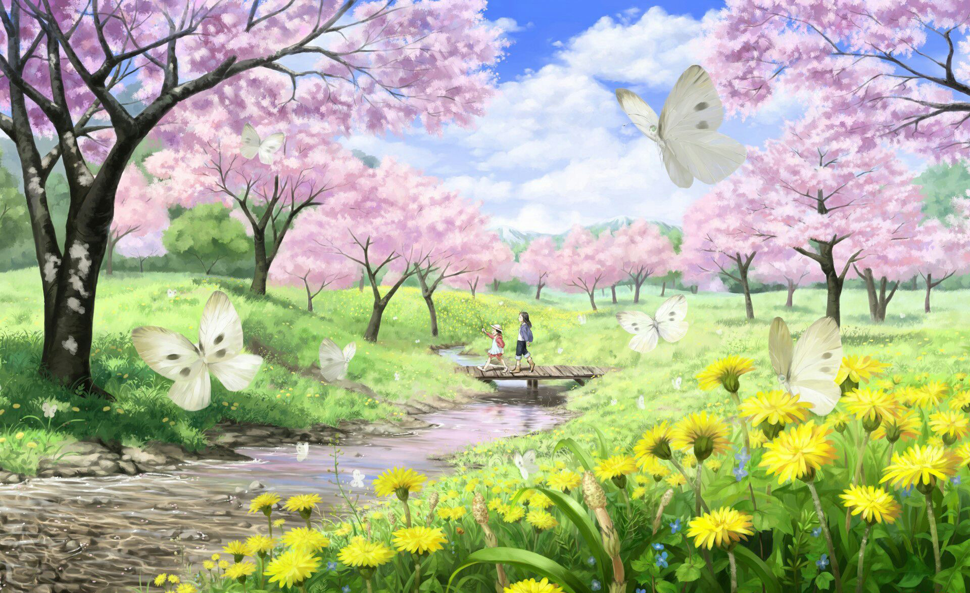 Hình ảnh hoa Anh Đào anime đẹp, lãng mạn, dễ thương nhất