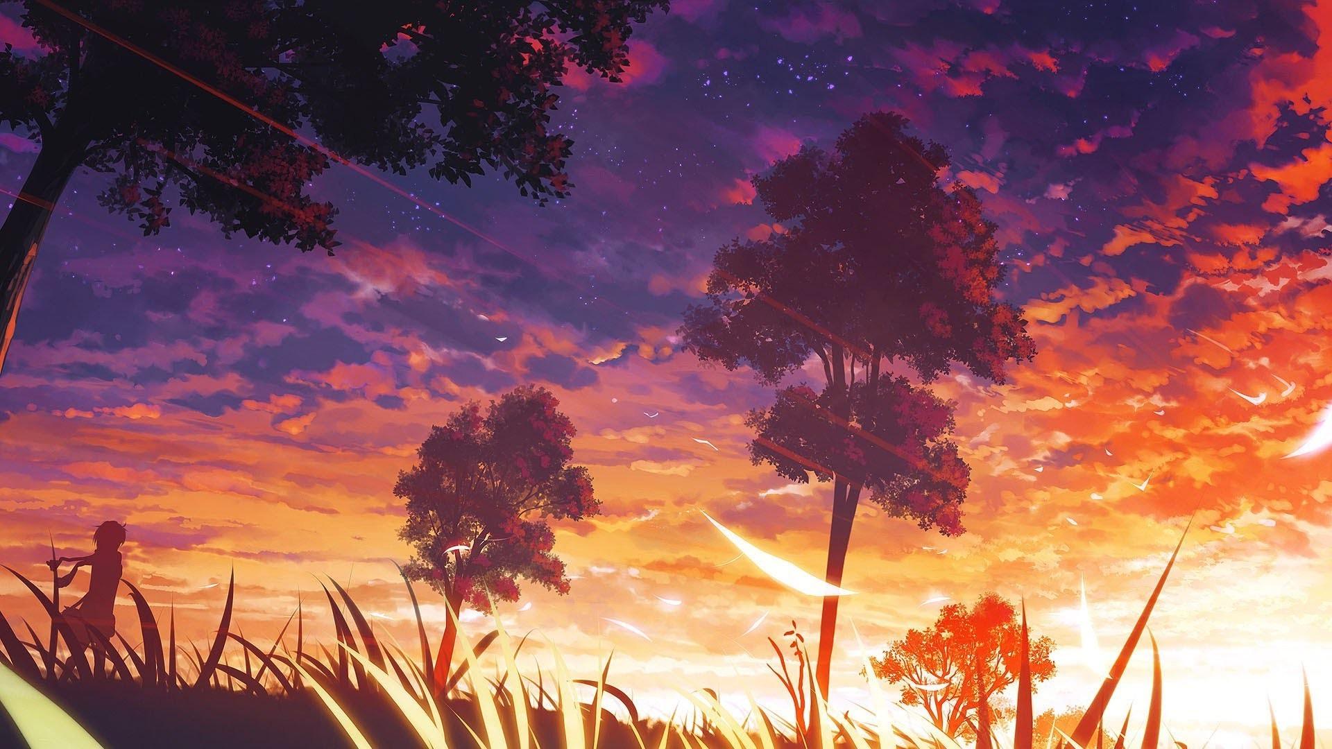 Background anime đẹp, trẻ trung, dễ thương, lãng mạn nhất