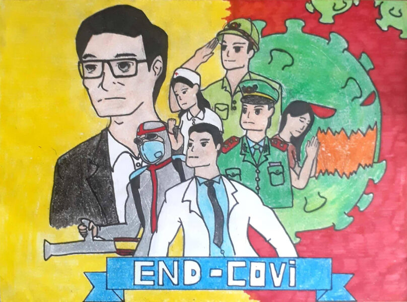 Vẽ tranh về đề tài vững tin Việt Nam niềm tin chiến thắng