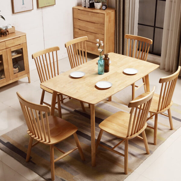Hình ảnh mẫu bàn ăn đẹp bằng gỗ đơn giản