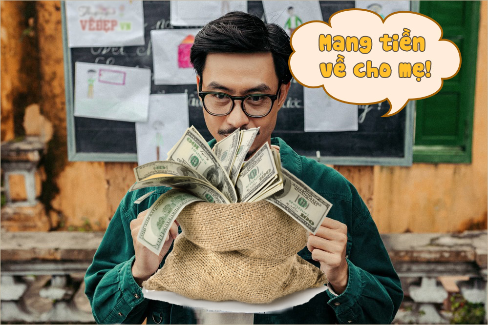 Ghép Ảnh Mang Tiền Về Cho Mẹ “Chế” Meme Hot Trends - Co-Created English