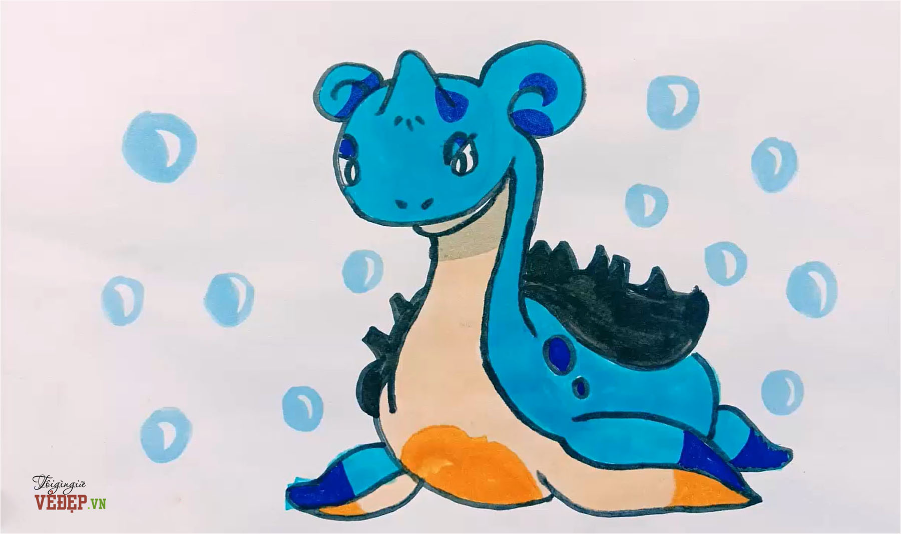 Hình Vẽ Pokemon Cute, Đơn Giản Hệ Nước, Hệ Lửa Đẹp