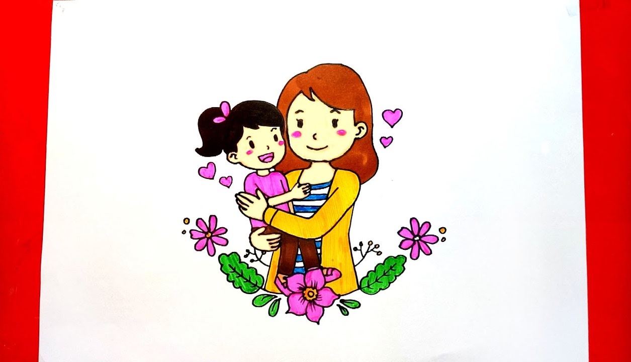 Bé gái 4 tuổi vẽ tranh tặng mẹ thành quả fail lòi toàn tập nghe lý  giải đến mẹ cũng phải ngượng chín mặt  Netizen  Việt Giải Trí