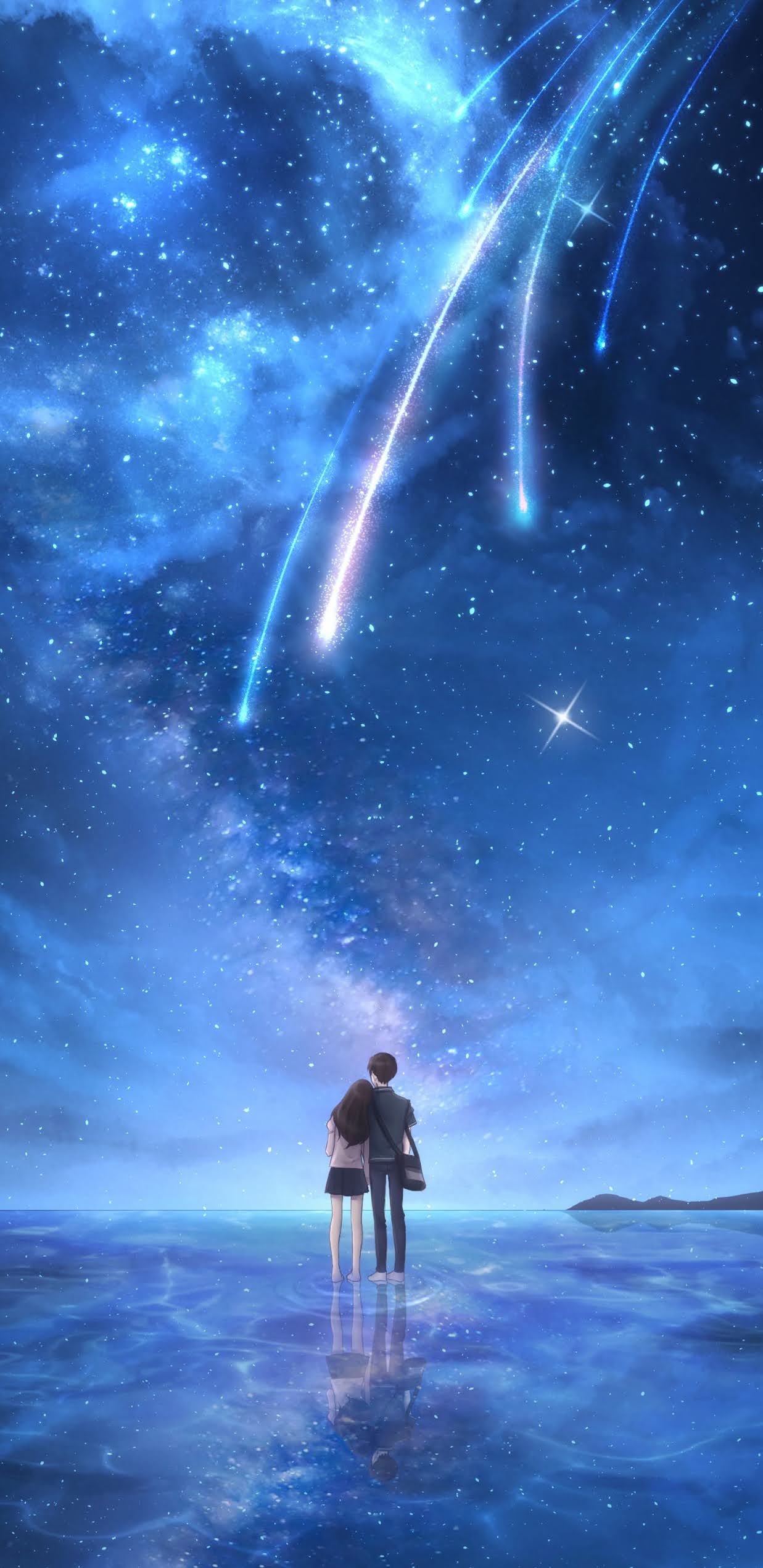 Hình ảnh bầu trời đêm anime đẹp