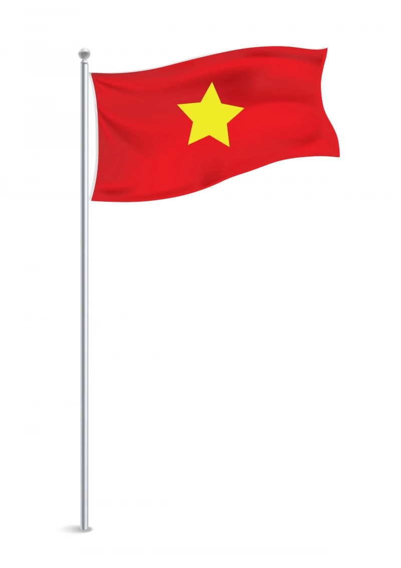 Vector lá cờ Việt Nam đẹp  FreeVector6com