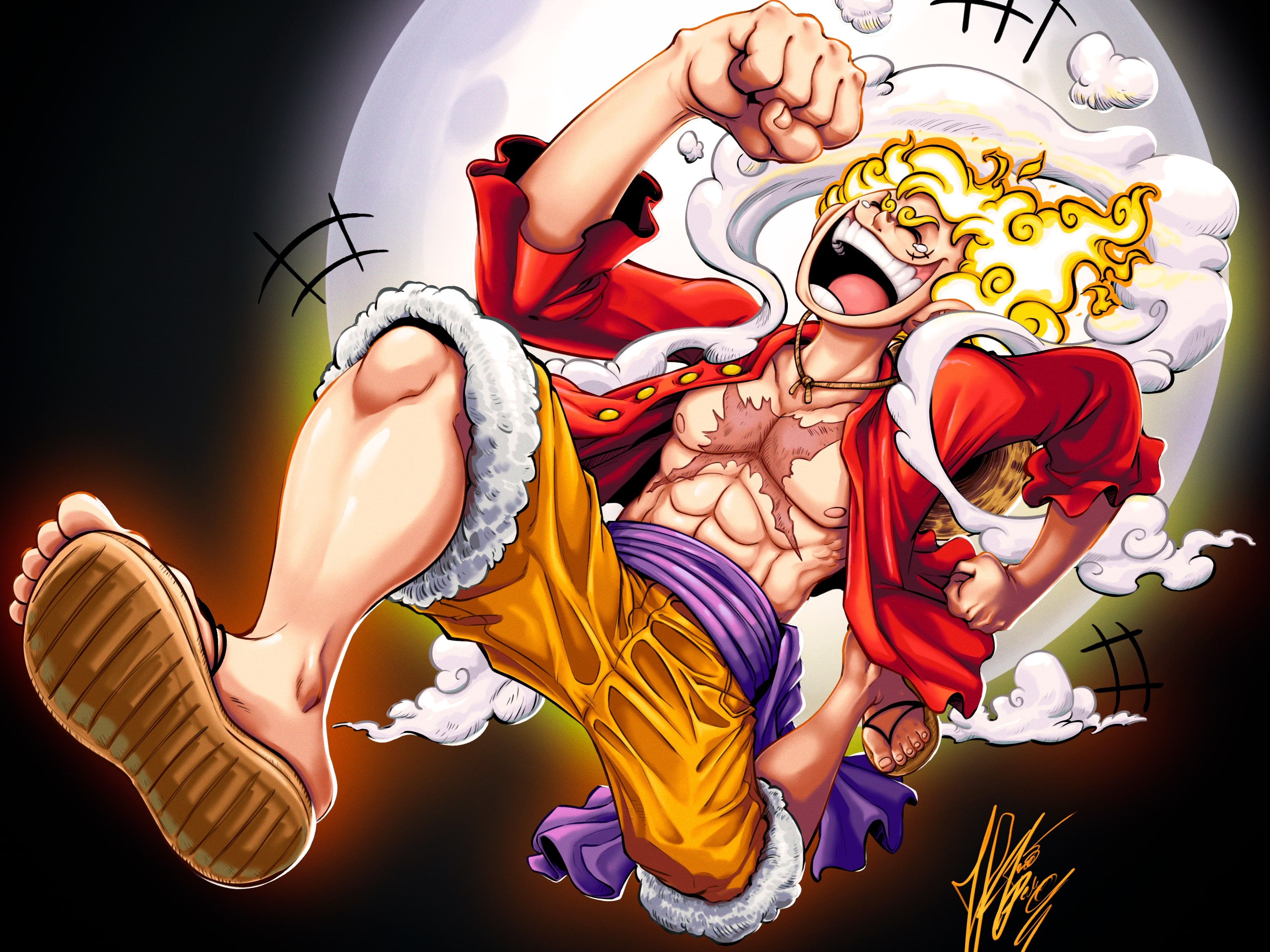 Mua Mô hình One Piece Luffy Gear 5 nika ngồi cười , cao 10cm , nặng 200gram  | Tiki