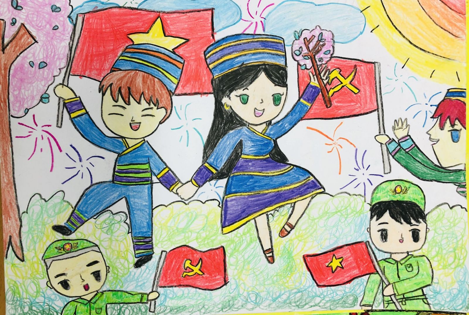 50 Tranh vẽ về Đoàn Thanh niên Cộng sản Hồ Chí Minh đẹp  ALONGWALKER