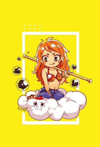 hình ảnh Nami cute cưỡi mây
