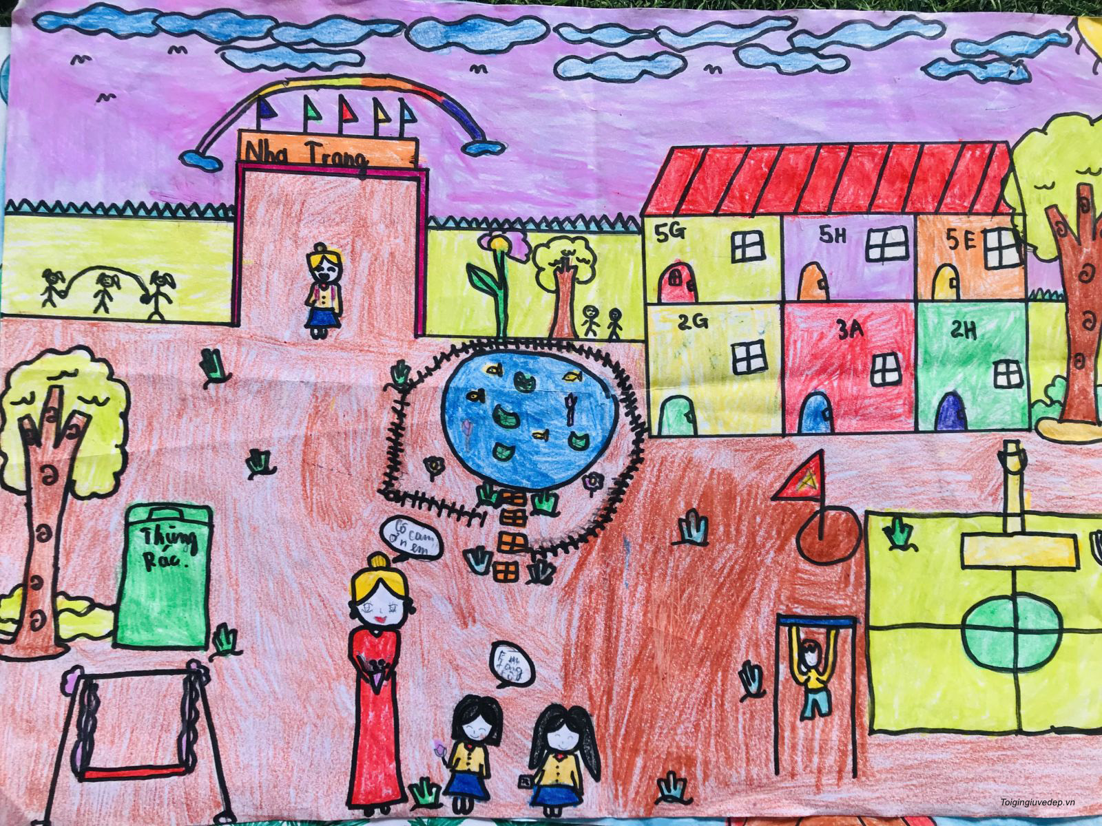Trường Tiểu học Nguyễn Bá Ngọc tham gia cuộc thi vẽ Em vẽ trường học hạnh  phúc mùa 2