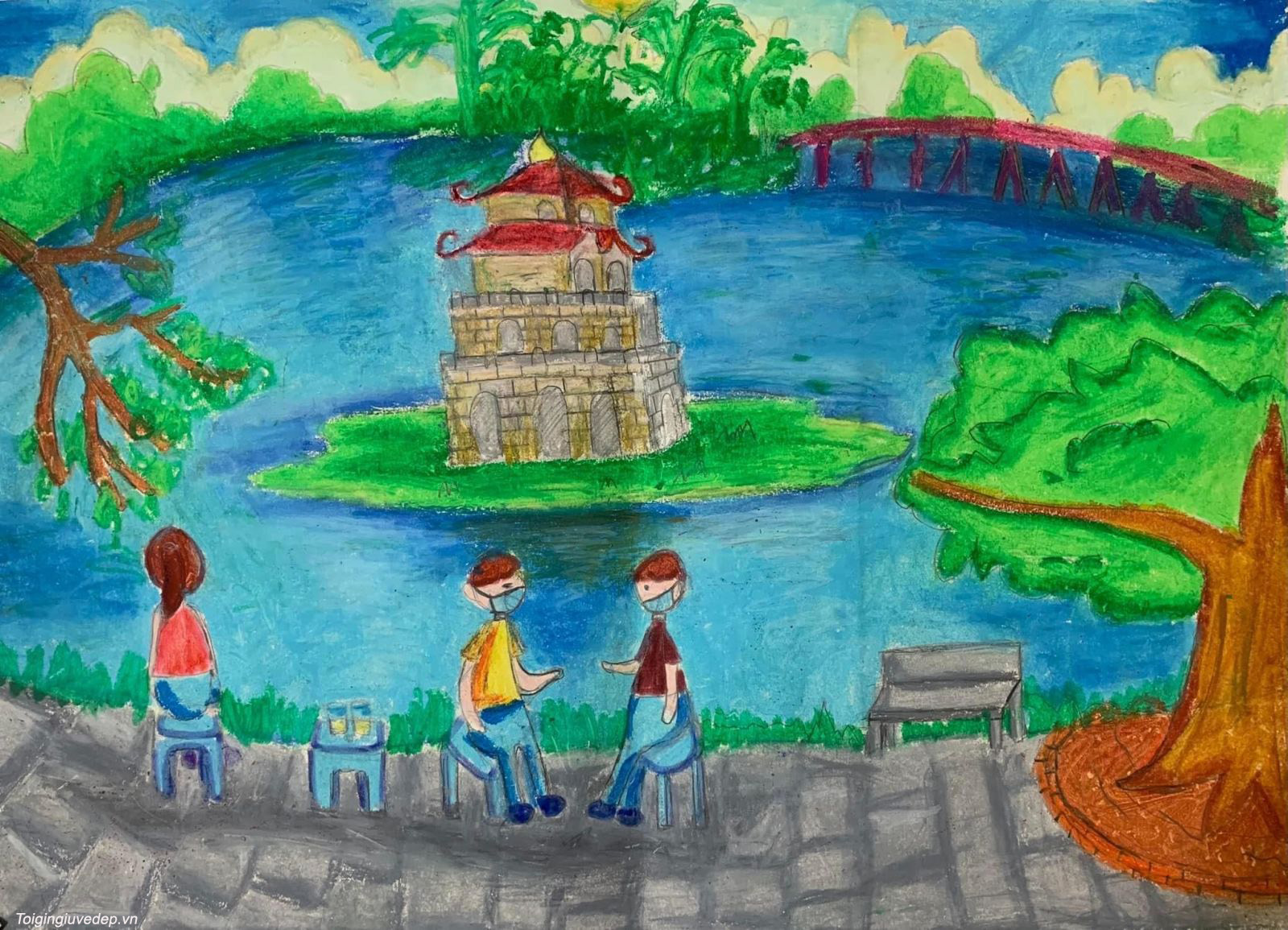 Chi tiết hơn 71 về tranh tô màu tháp rùa  Du học Akina