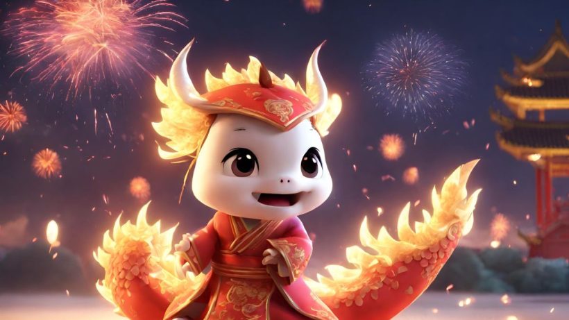 Hình ảnh con giáp Thìn cute